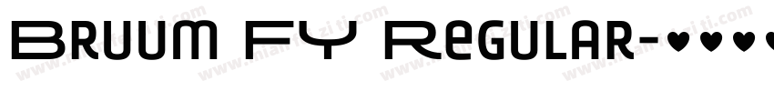 Bruum FY Regular字体转换